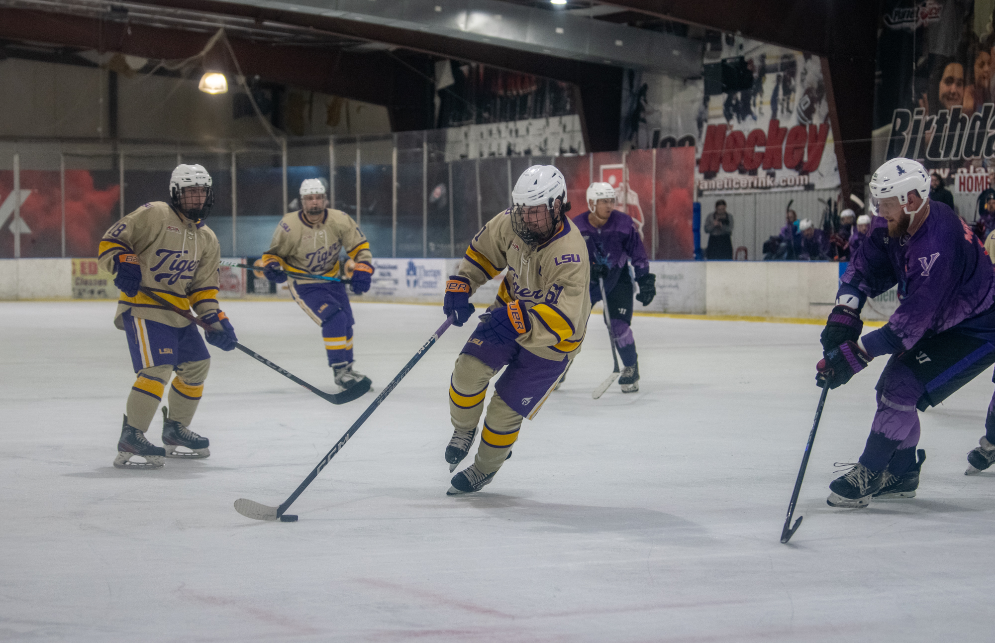 PHOTOS: LSU men's club hockey wins scrimmage in Lafayette