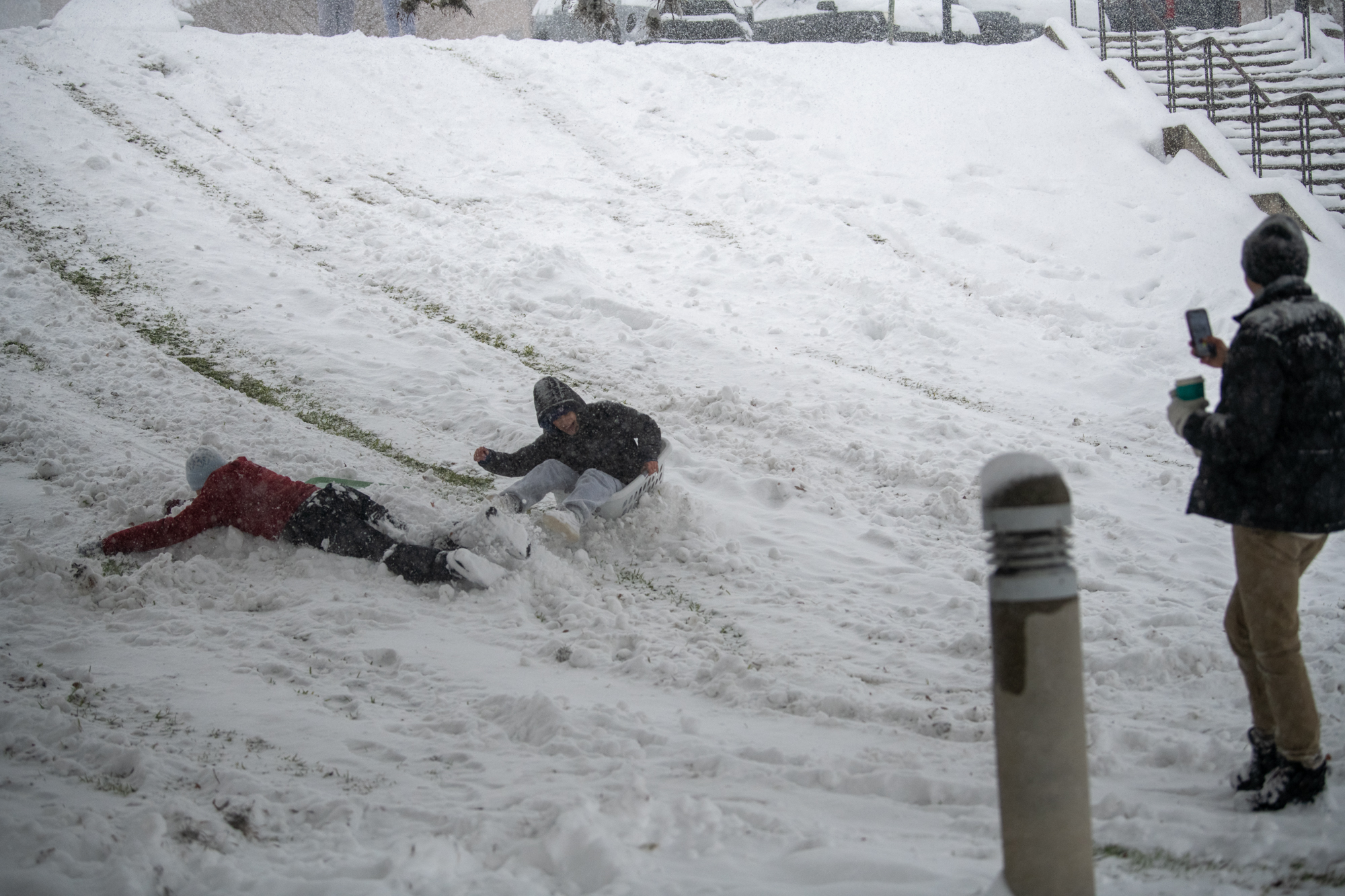 PHOTOS: LSU students enjoy rare snow day