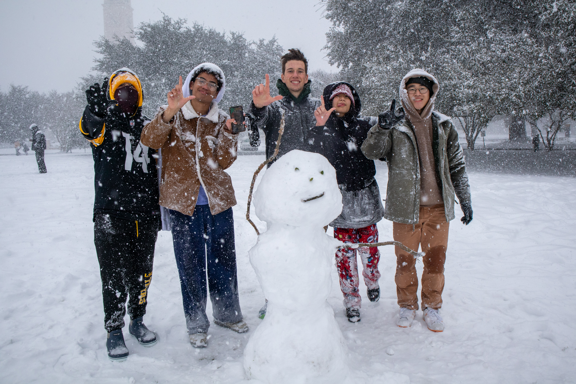 PHOTOS: LSU students enjoy rare snow day