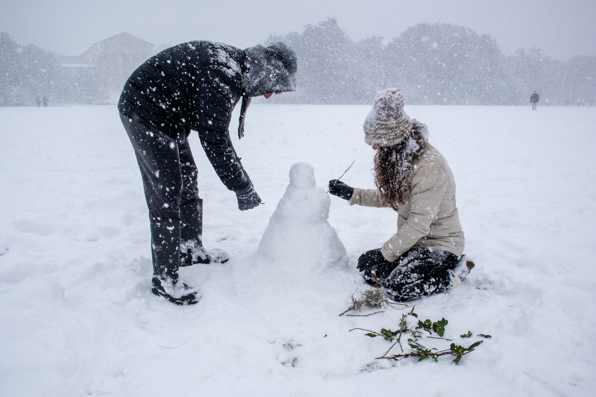 PHOTOS: LSU students enjoy rare snow day