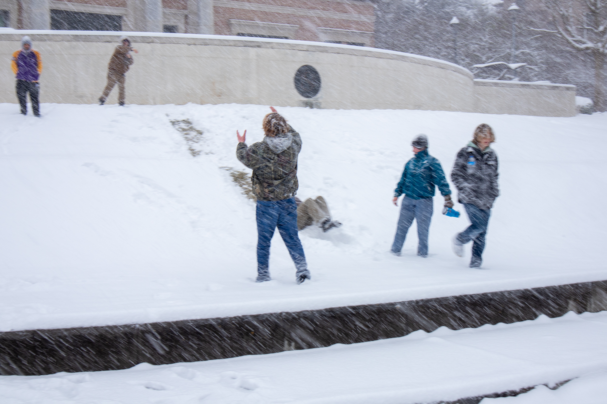 PHOTOS: LSU students enjoy rare snow day