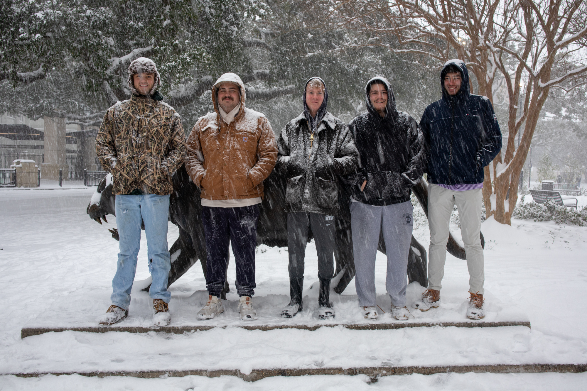 PHOTOS: LSU students enjoy rare snow day