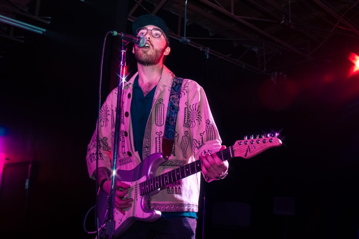 ISSY guitarist and vocalist Noah Laughery sings and plays Thursday, Jan. 30, 2025, at Chelsea's Live in Baton Rouge, La.