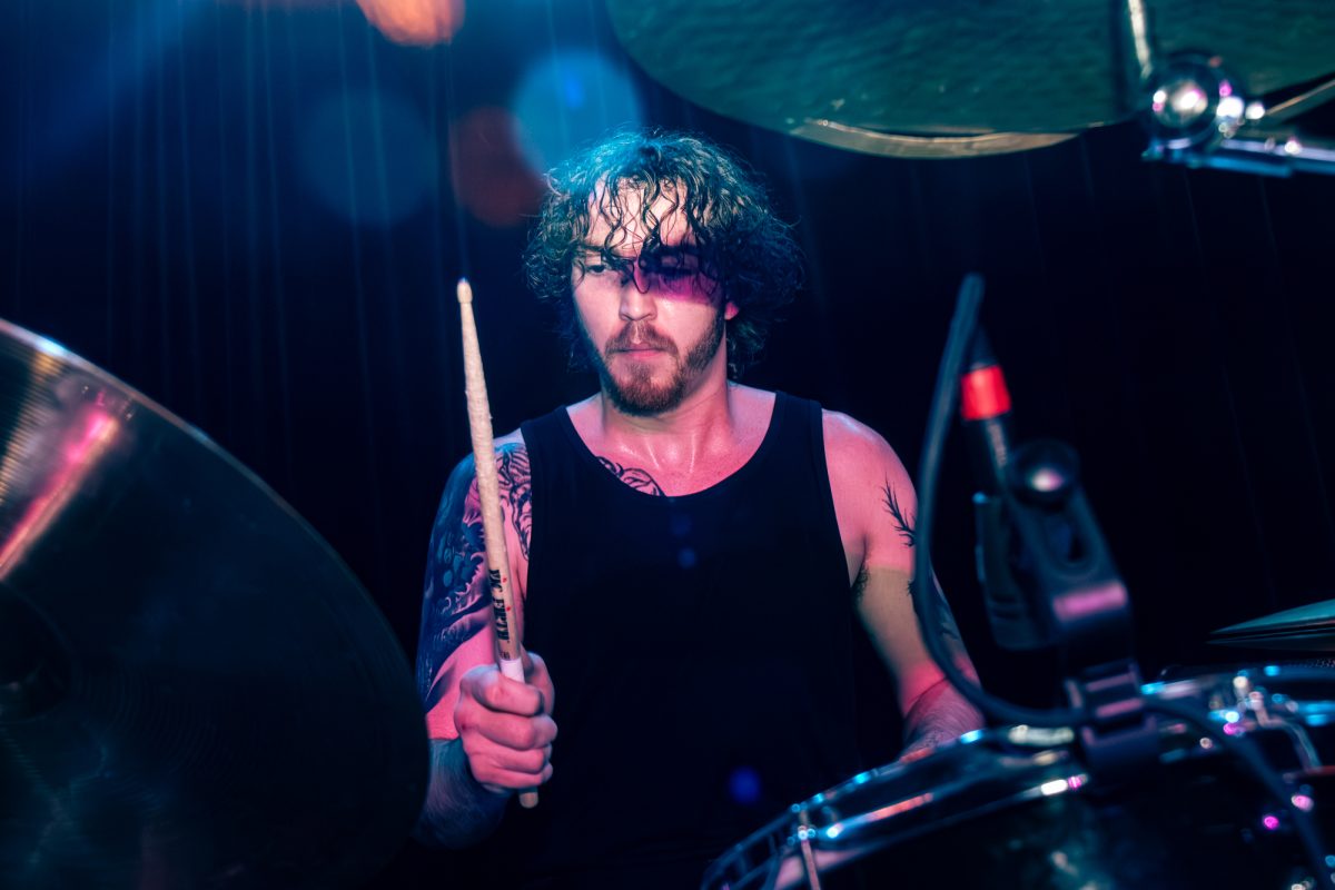 Belle Grove drummer Carter Pasqua plays Thursday, Jan. 30, 2025, at Chelsea's Live in Baton Rouge, La.