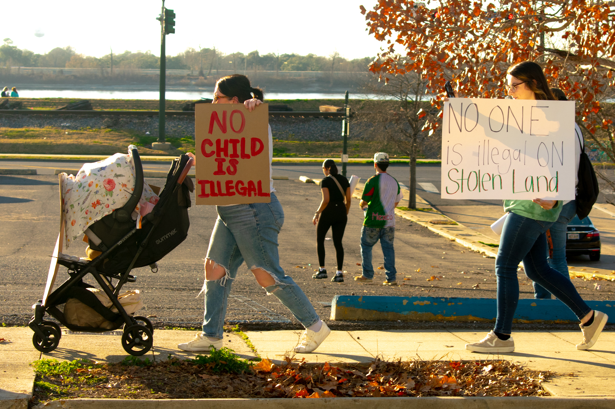 PHOTOS: Protesters in downtown Baton Rouge march against deportation orders