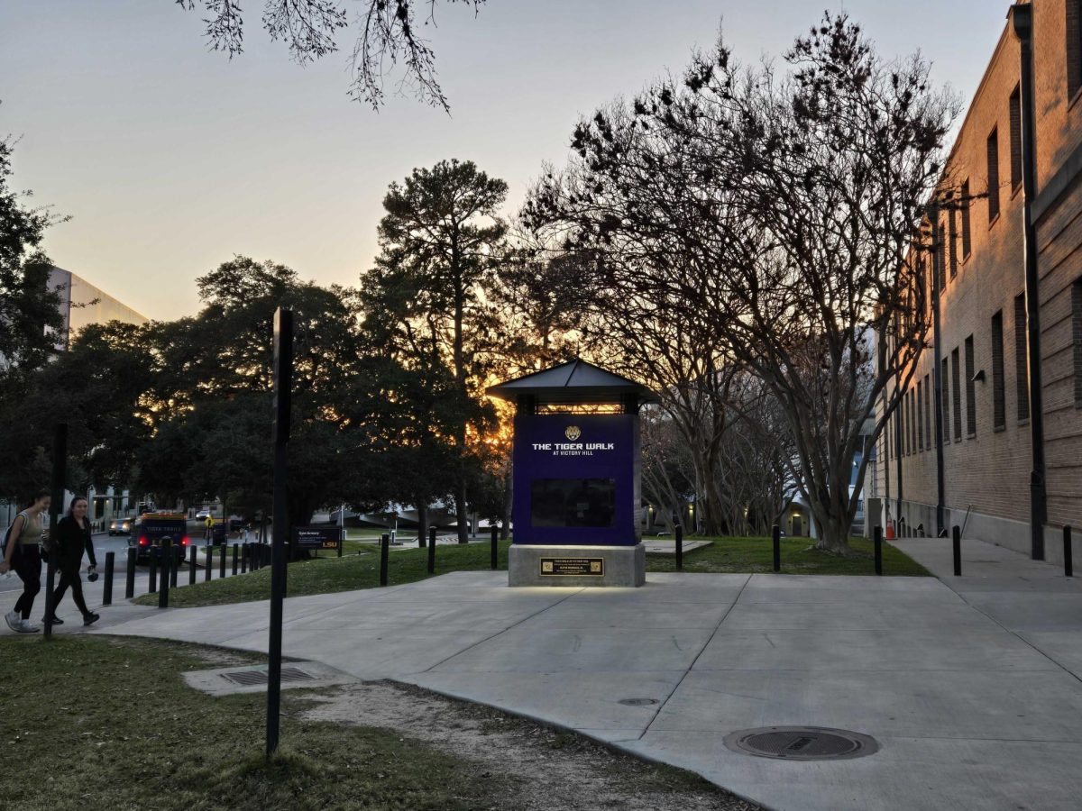 The Tiger Walk at sunset on Thursday, Feb. 6, 2025.