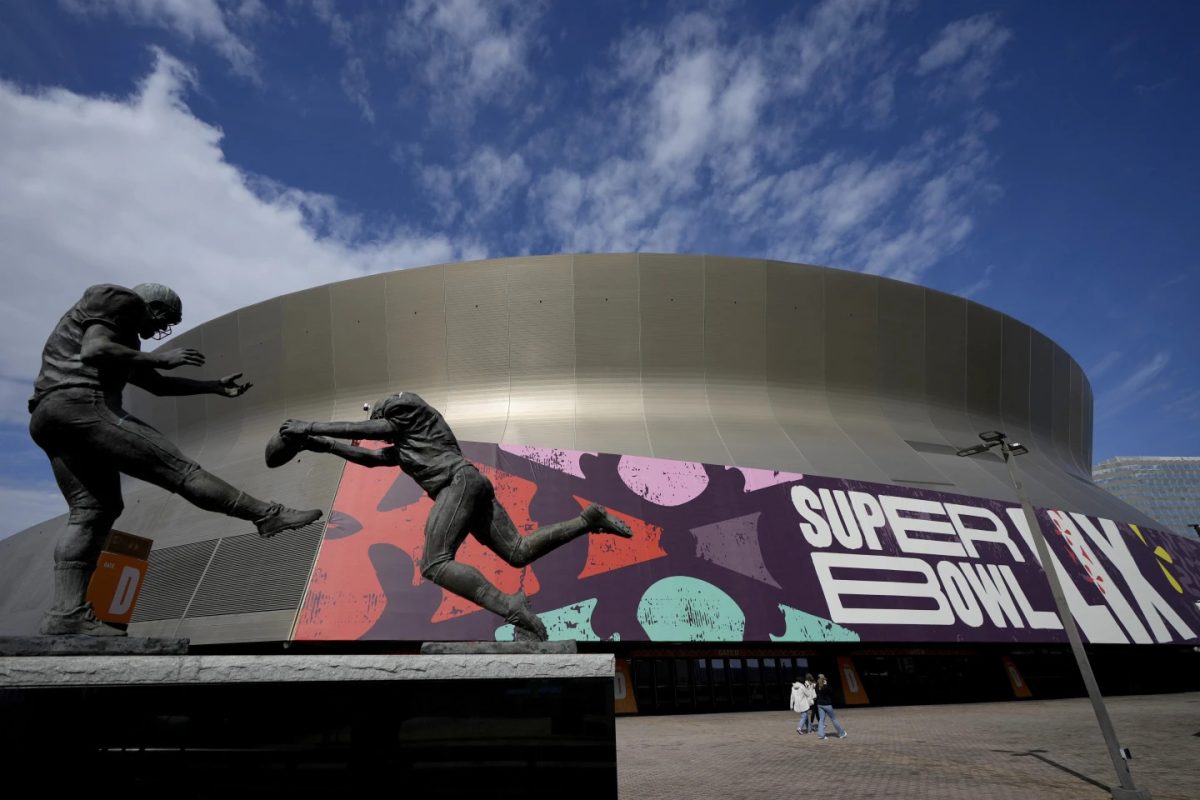 Friday, Jan. 31, 2025, in New Orleans prior to the NFL Super Bowl 59 football game between the Philadelphia Eagles and the Kansas City Chiefs.