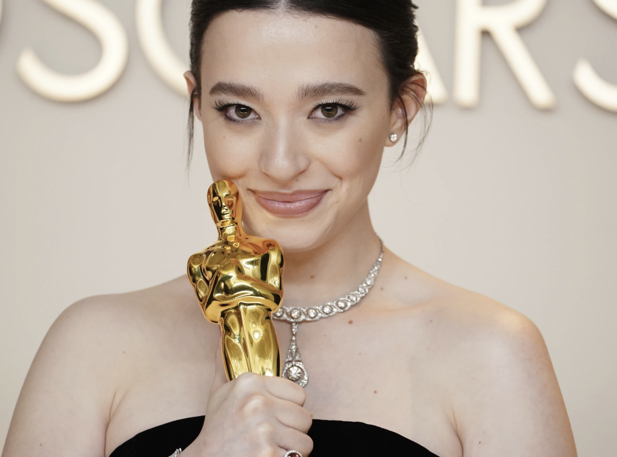 Mikey Madison, winner of best performance by an actress in a leading role for "Anora" in the press room at the Oscars on Sunday, March 2, 2025.