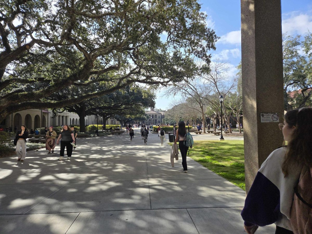 LSU Quad on Monday, Feb. 3, 2025.