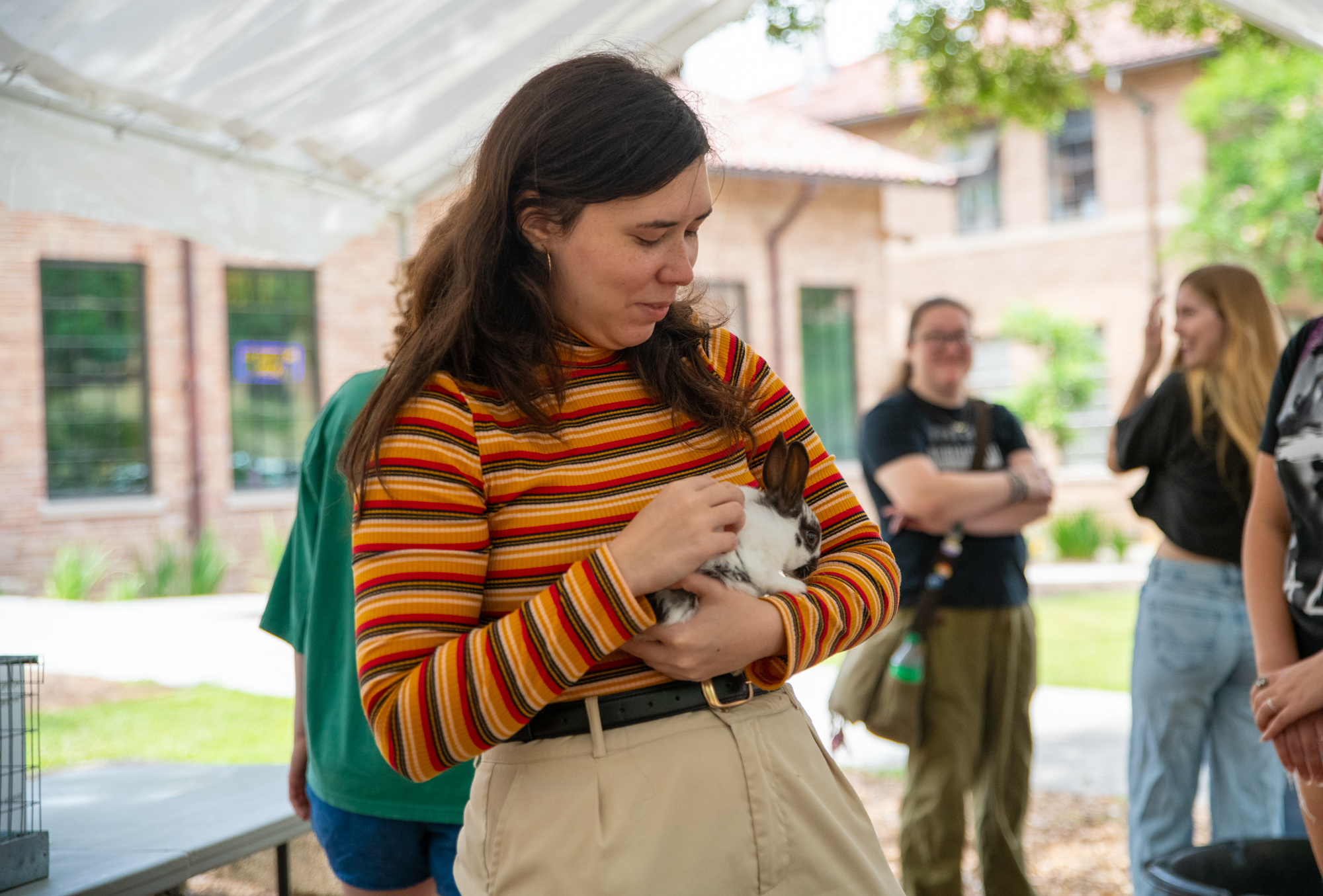 PHOTOS: Bunny petting zoo at LSU Dairy Store