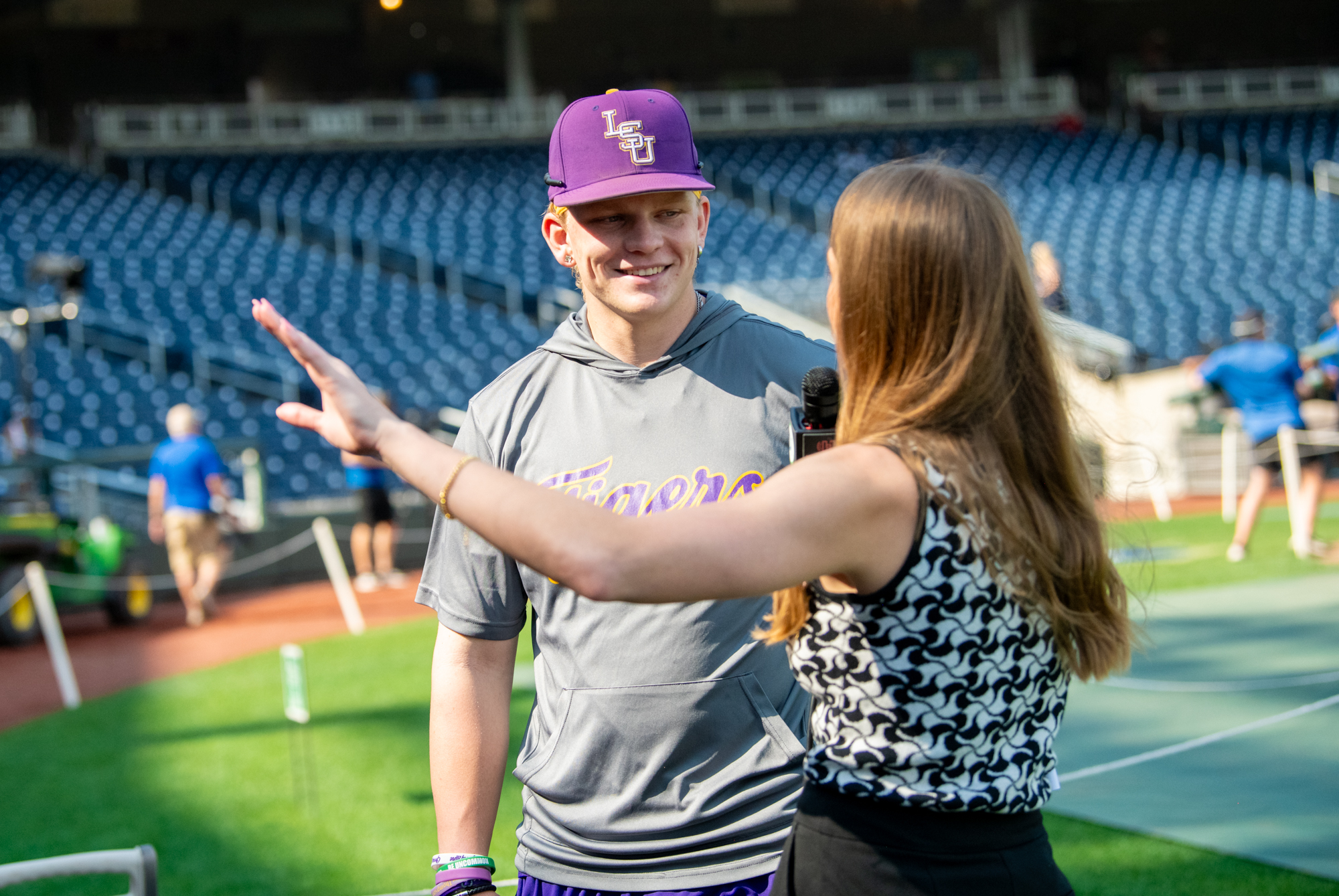 PHOTOS: LSU baseball speaks to media after MCWS practice