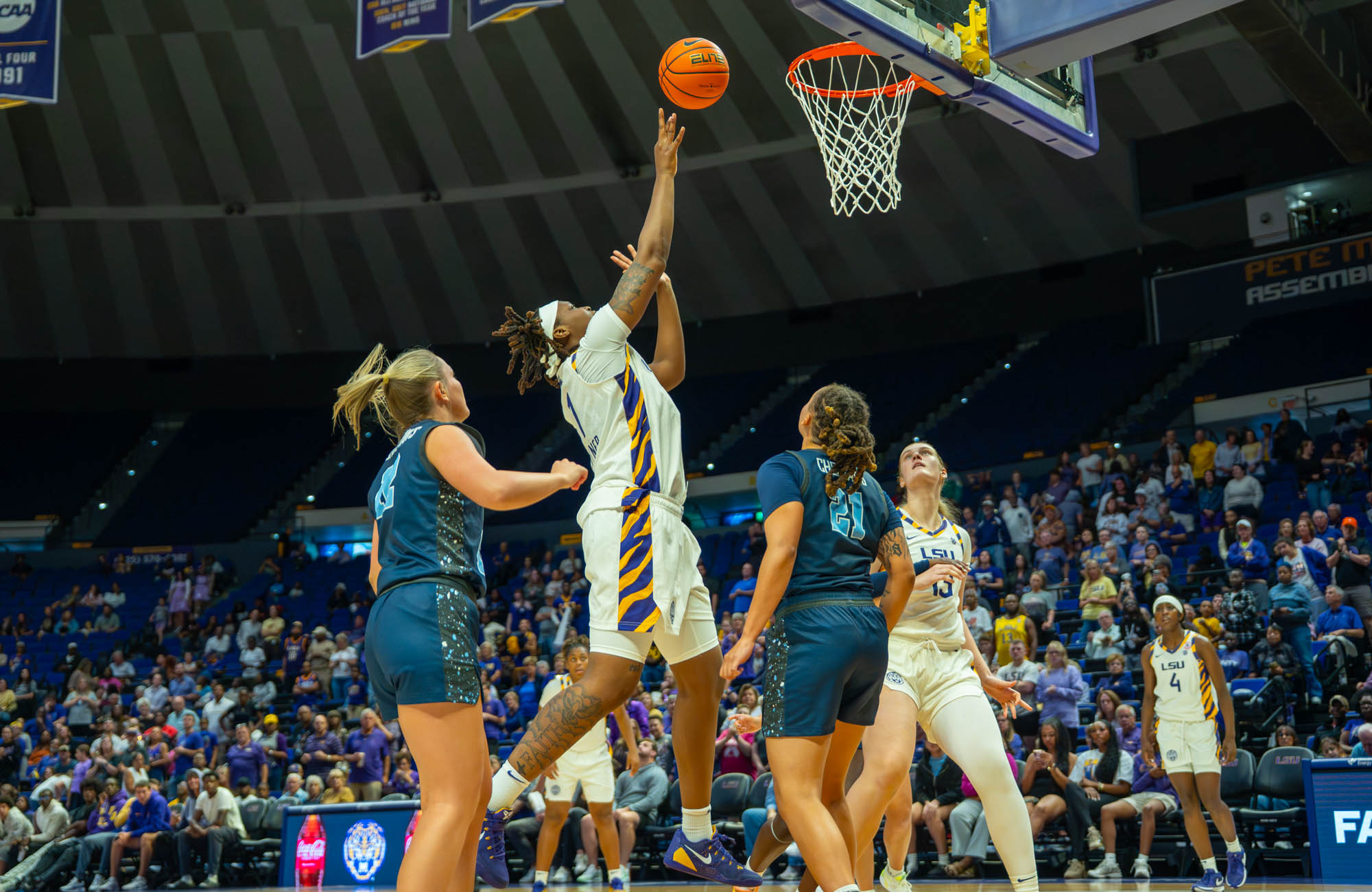 PHOTOS: LSU women's basketball dominates in exhibition game against Mississippi College