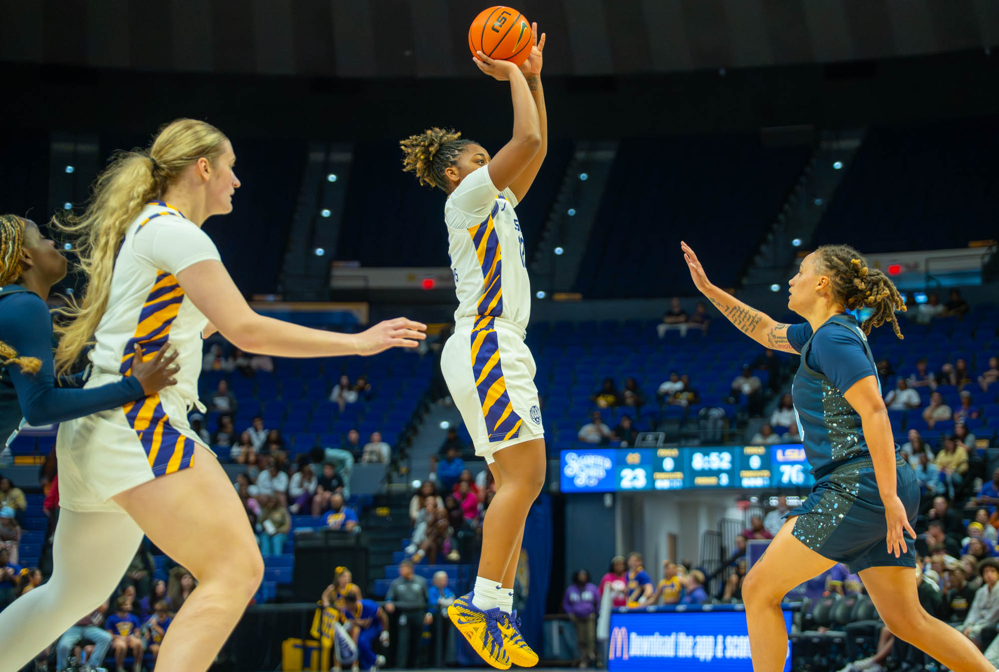 PHOTOS: LSU women's basketball dominates in exhibition game against Mississippi College