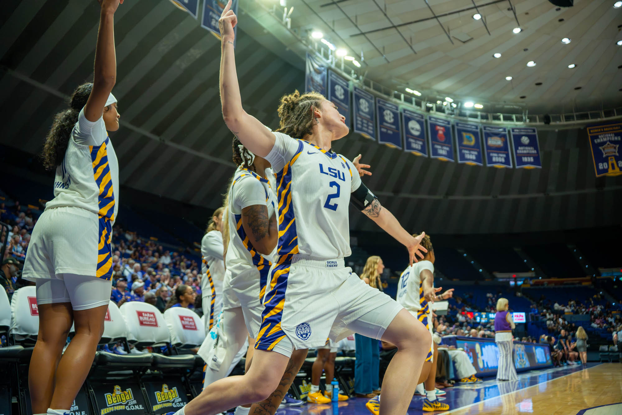 PHOTOS: LSU women's basketball dominates in exhibition game against Mississippi College
