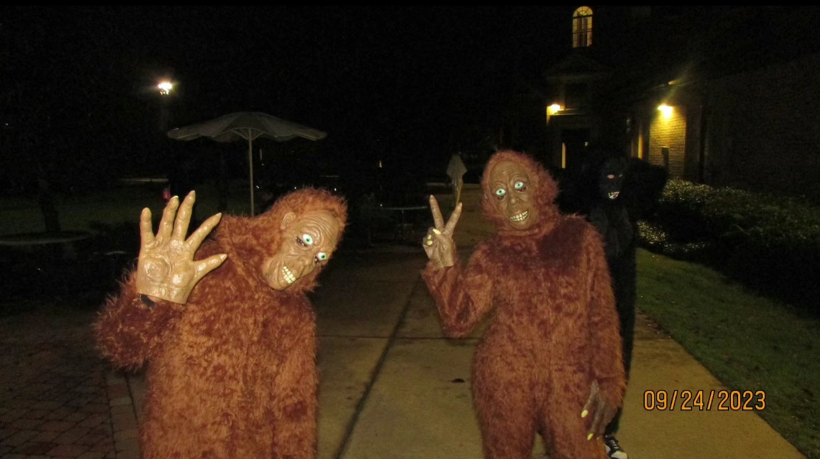 The gorillas on LSU's campus on Thursday, Sept. 25. (via Trinity Sims)