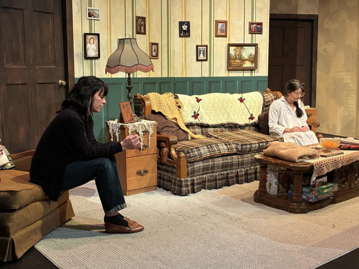 Sophomore Abigail Fursetzer as Thelma and senior Avery Di Gangi as Jessie in LSU Lab Theatre's "'night, Mother"
