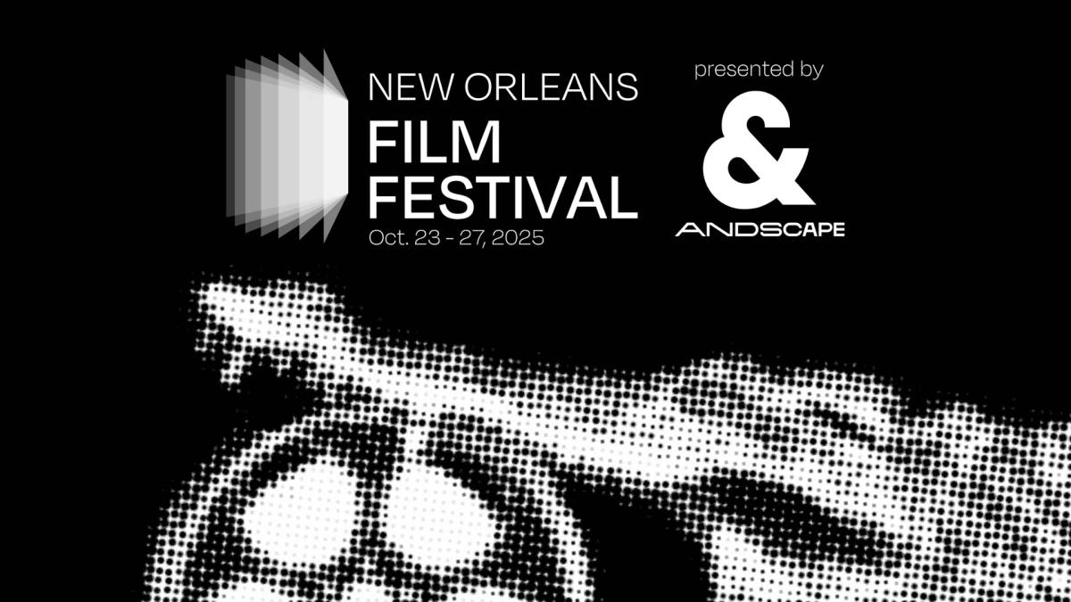 A graphic for the 2025 New Orleans Film Festival. (via the New Orleans Film Society)