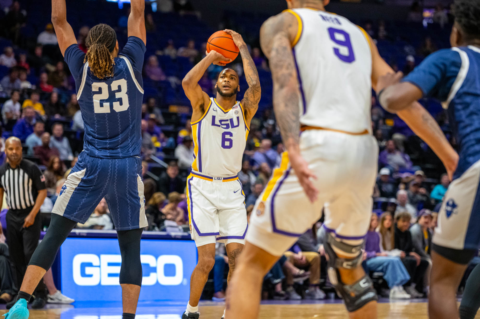 PHOTOS: LSU men's basketball defeats UNO