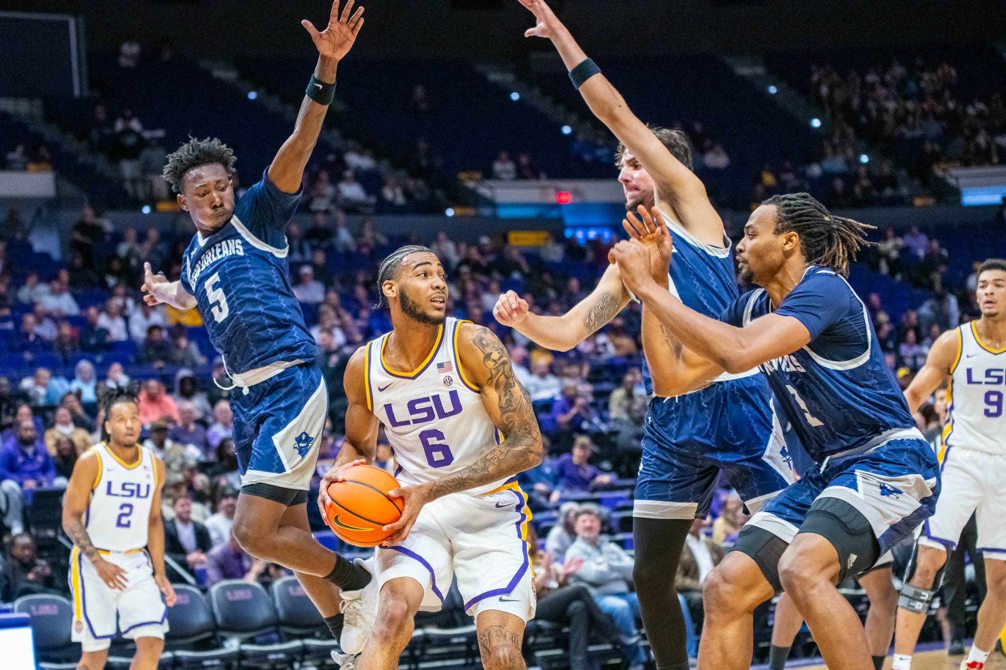PHOTOS: LSU men's basketball defeats UNO