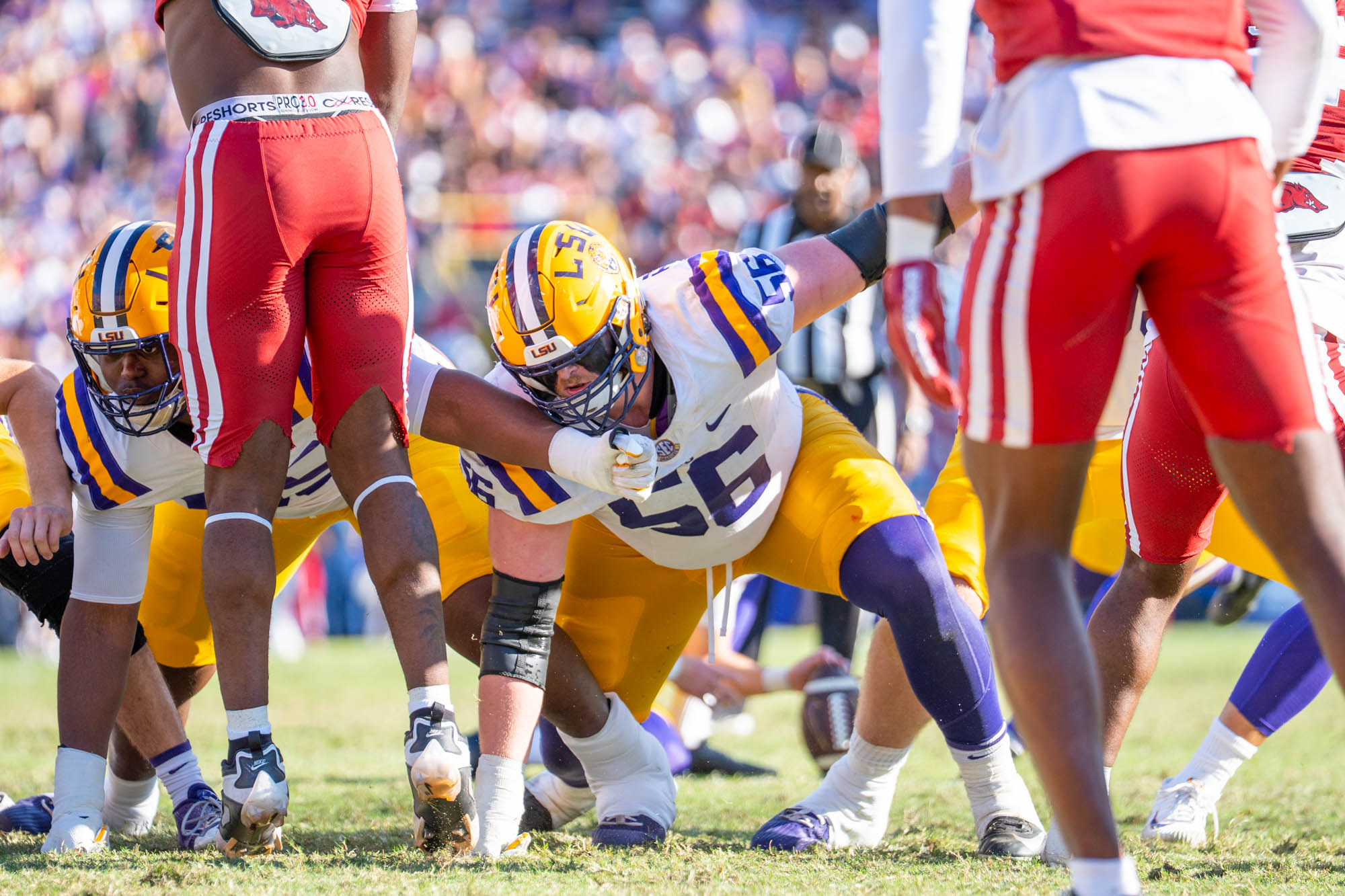 PHOTOS: LSU football narrowly defeats Arkansas in the Battle of the Boot
