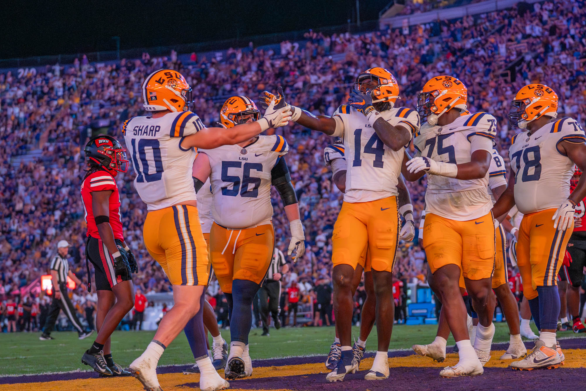 PHOTOS: LSU football narrowly defeats WKU in non-conference play