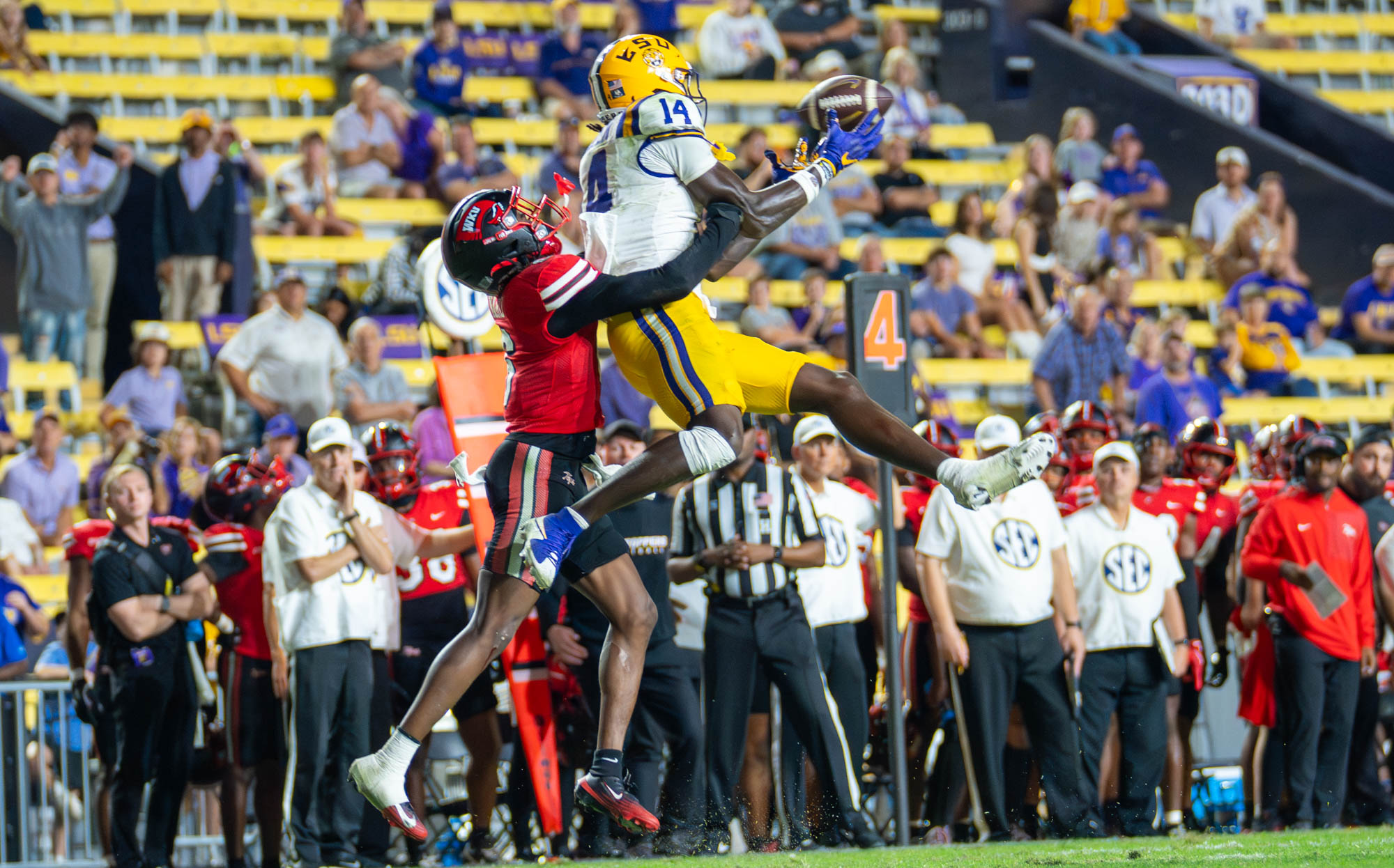PHOTOS: LSU football narrowly defeats WKU in non-conference play