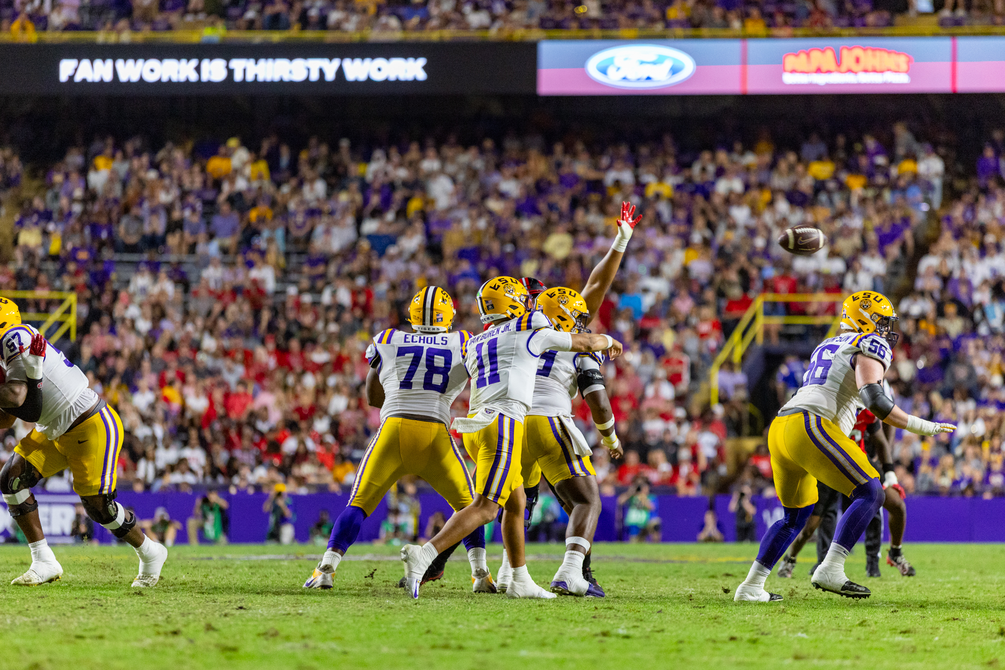 PHOTOS: LSU football narrowly defeats WKU in non-conference play