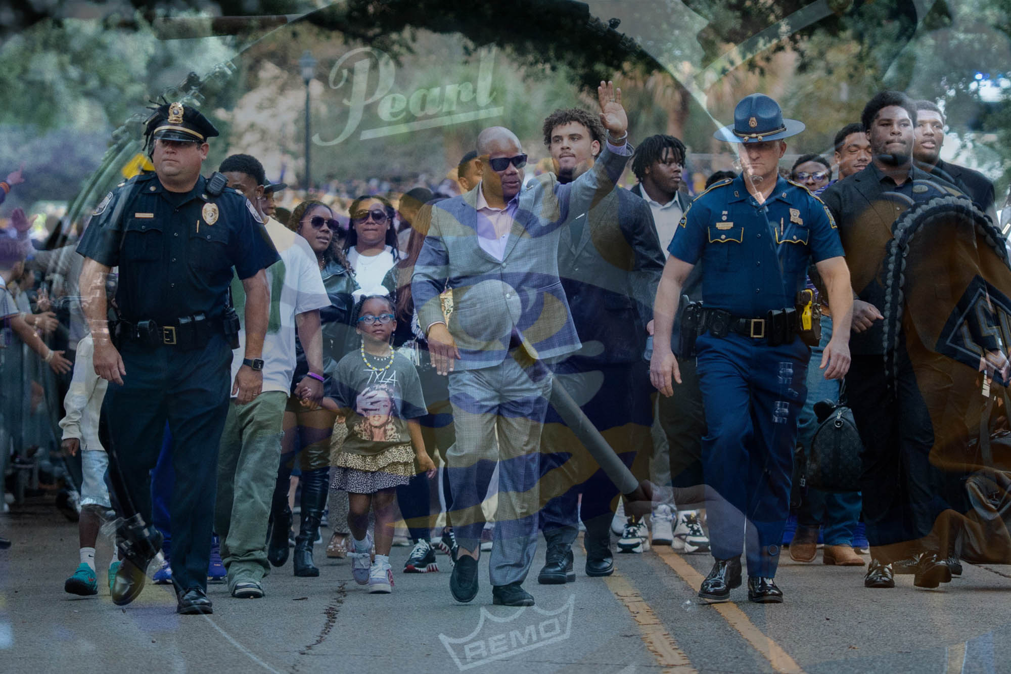 PHOTOS: LSU football captured with double exposure technique