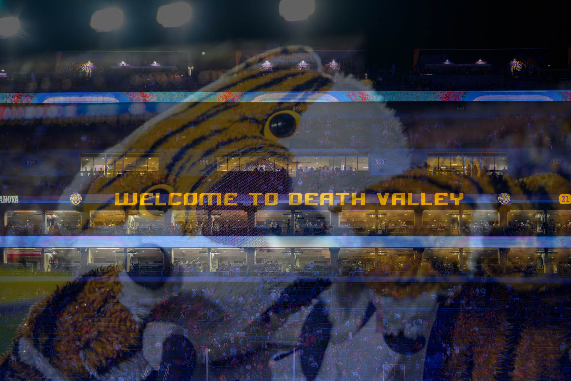 PHOTOS: LSU football captured with double exposure technique