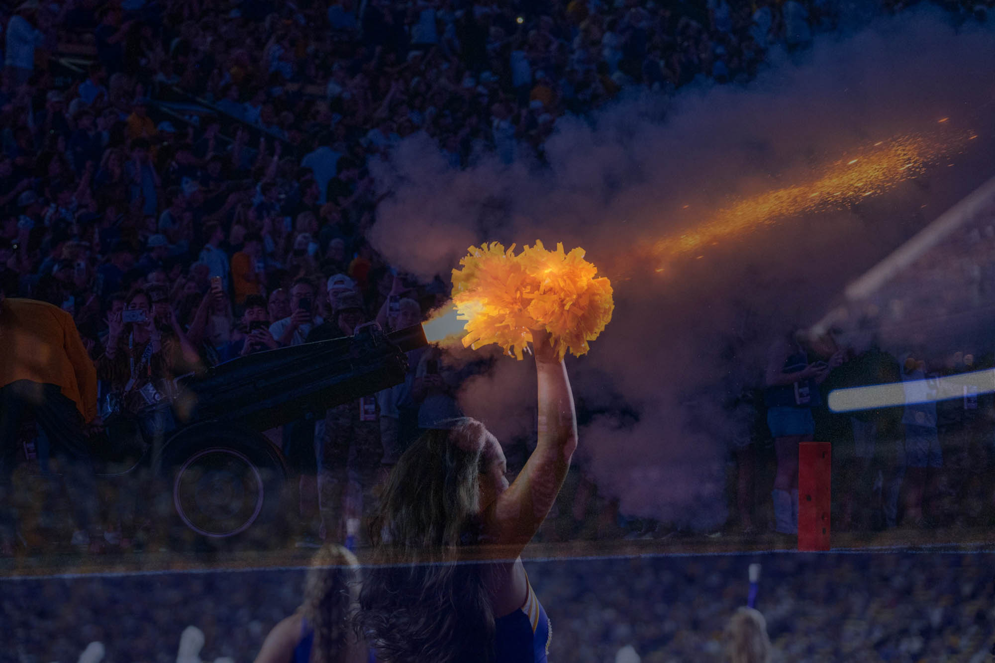 PHOTOS: LSU football captured with double exposure technique