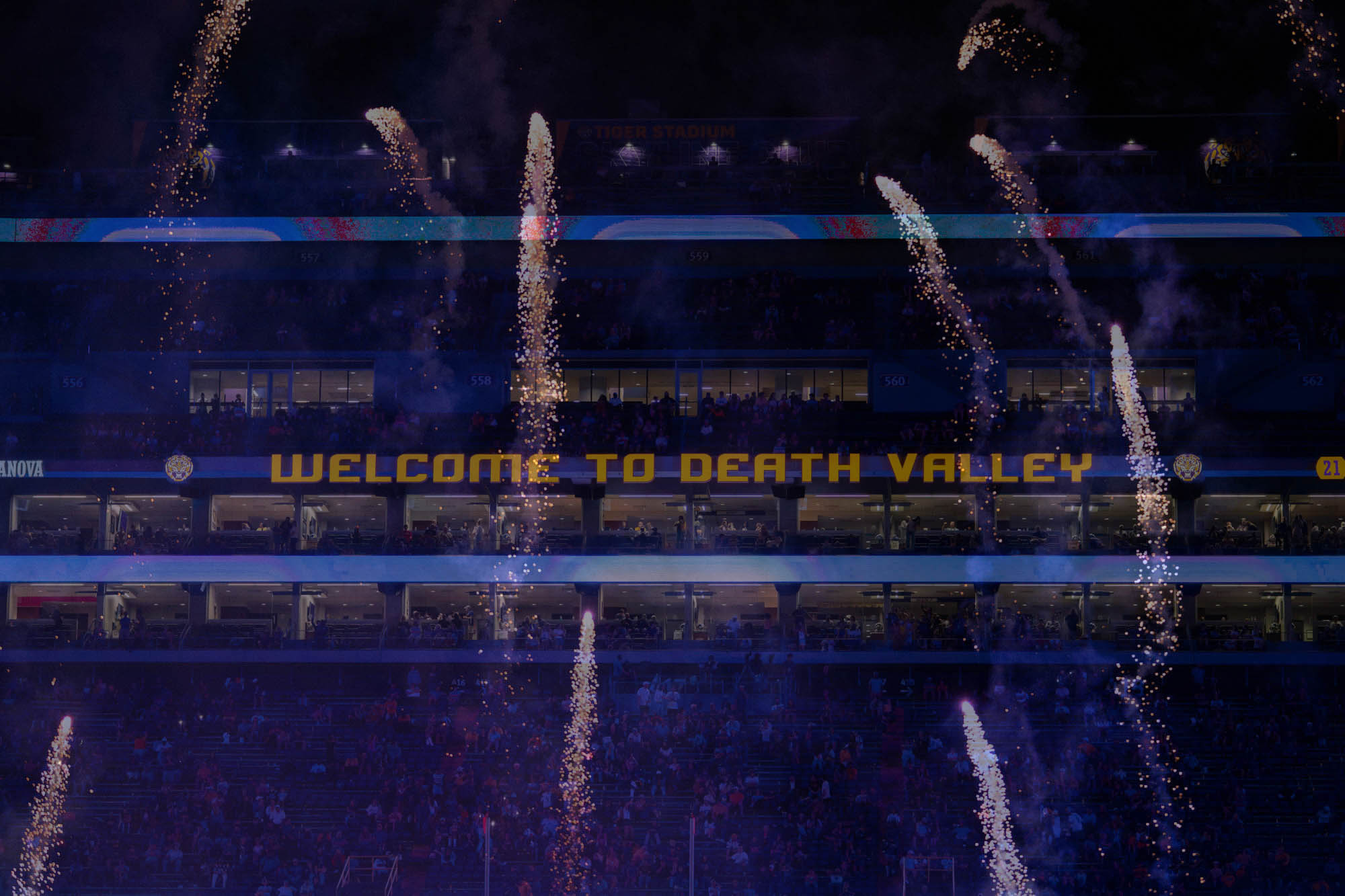 PHOTOS: LSU football captured with double exposure technique