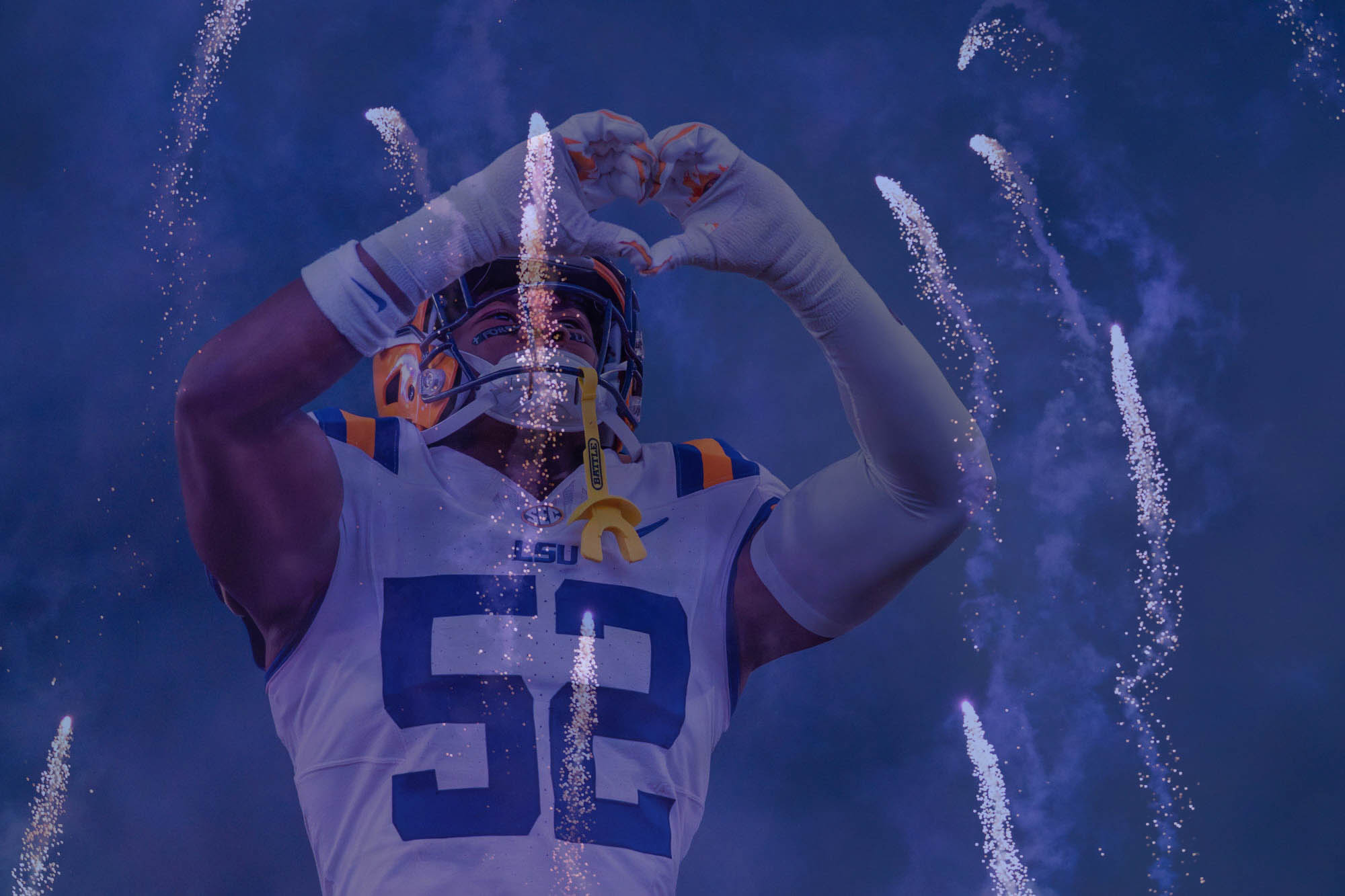 PHOTOS: LSU football captured with double exposure technique