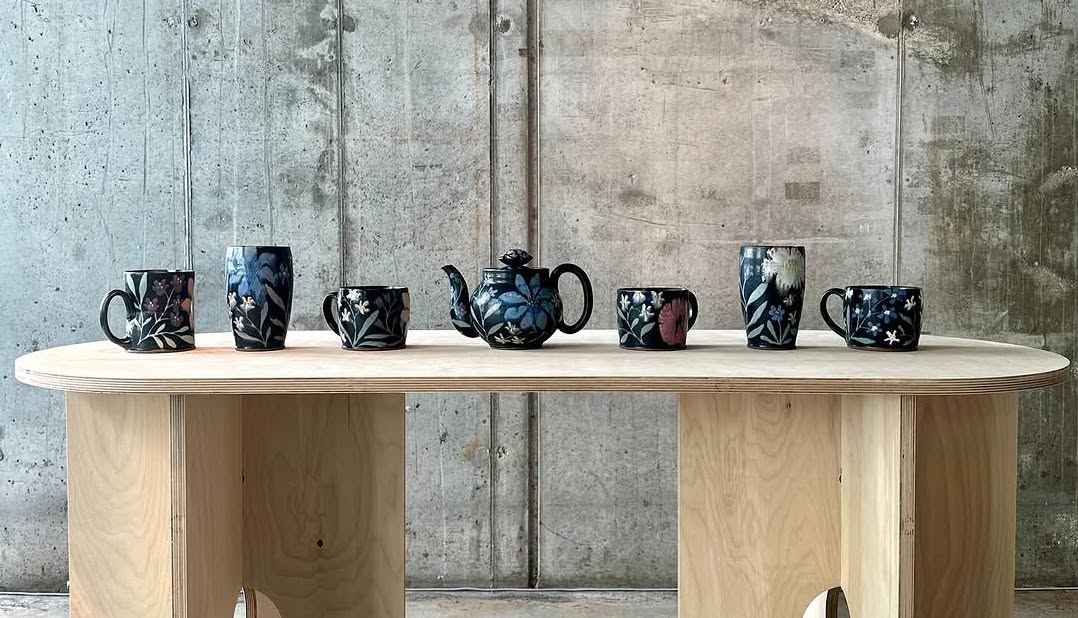Pieces from the 8 Fluid Ounces display. (via LSU College of Art & Design Galleries on Instagram)