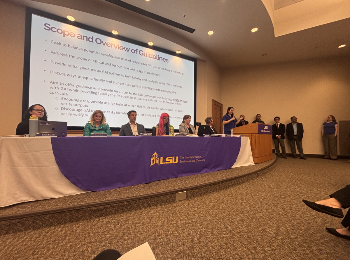 Faculty Senate meeting on Monday.