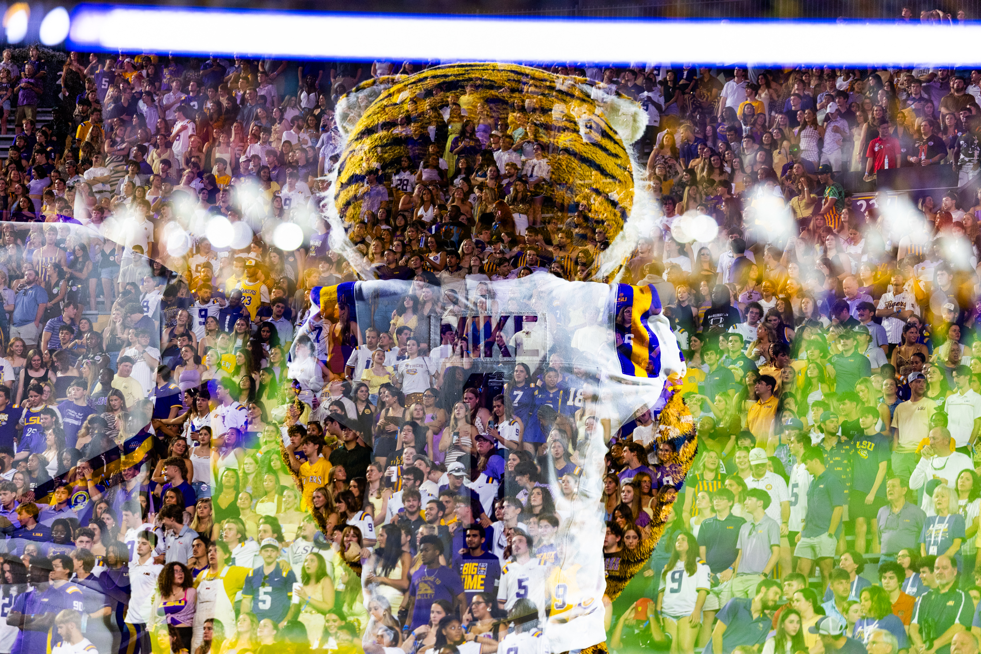 PHOTOS: LSU football captured with double exposure technique