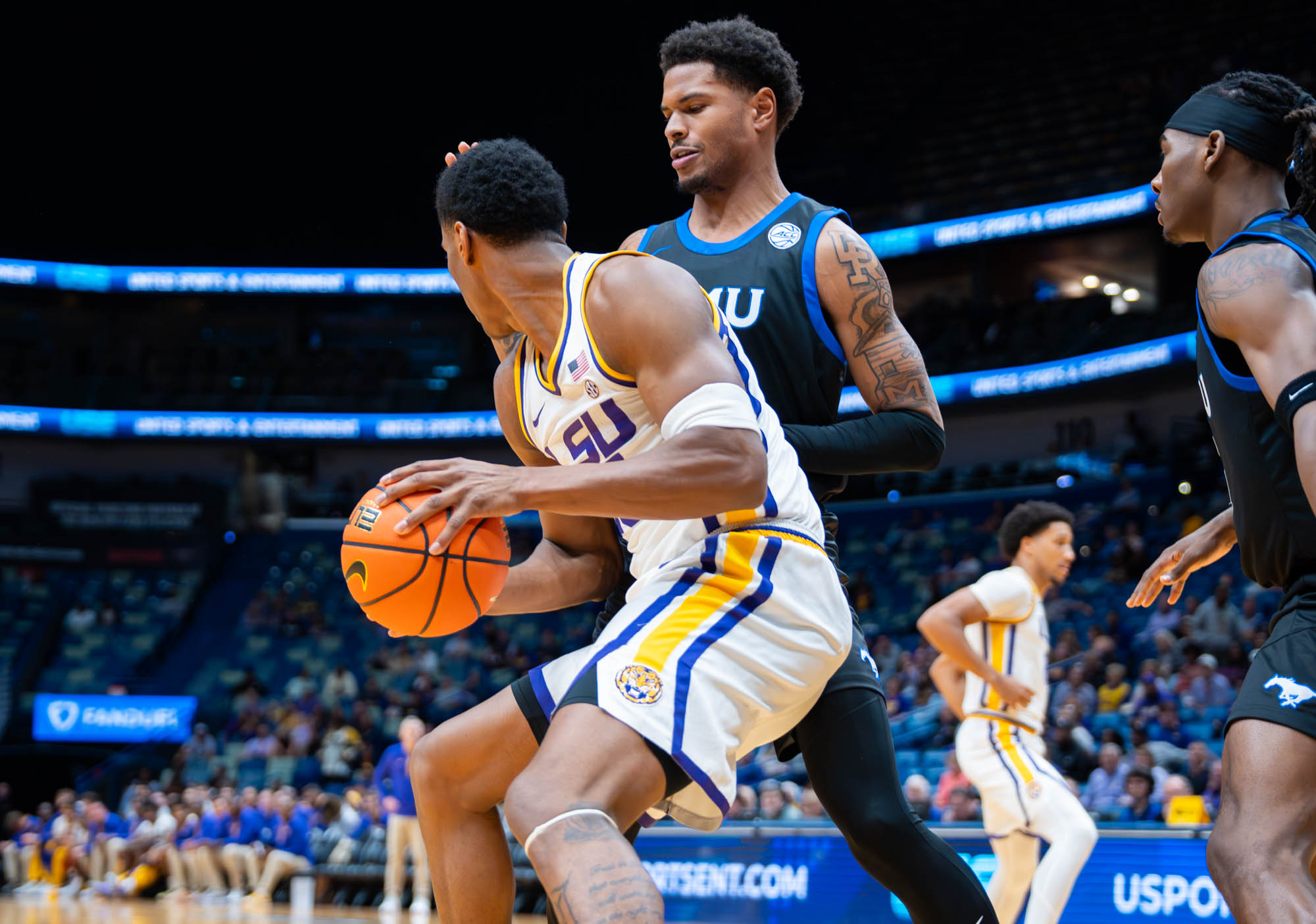 PHOTOS: LSU men's basketball defeats SMU on the road in New Orleans