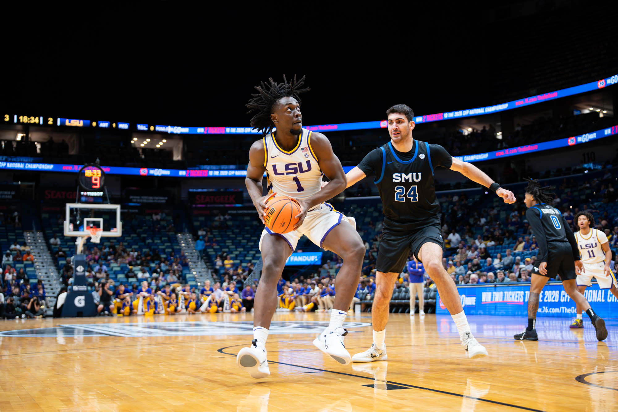 PHOTOS: LSU men's basketball defeats SMU on the road in New Orleans