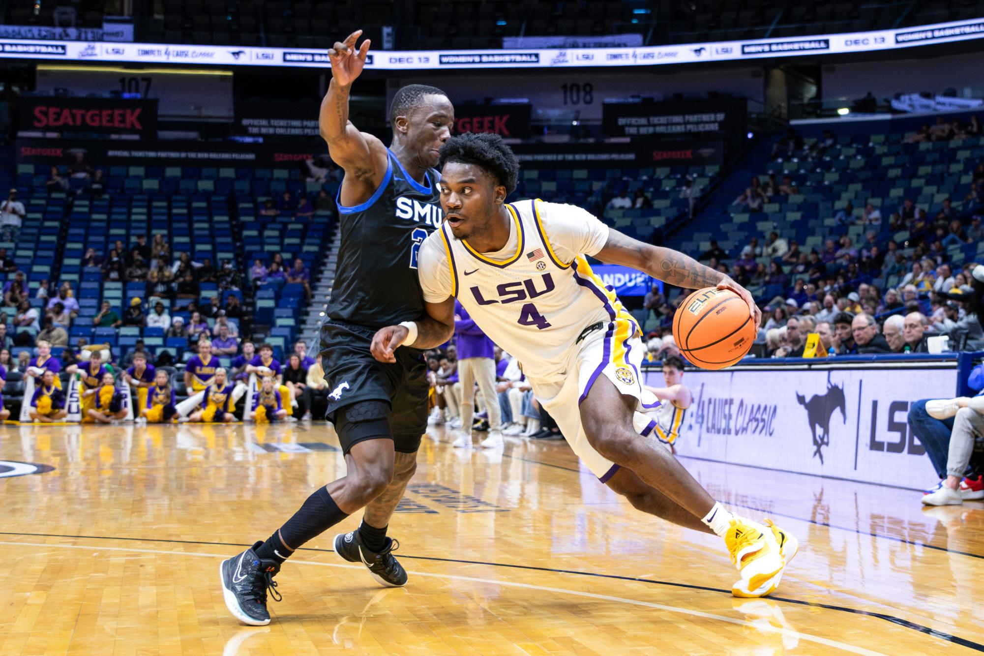 PHOTOS: LSU men's basketball defeats SMU on the road in New Orleans