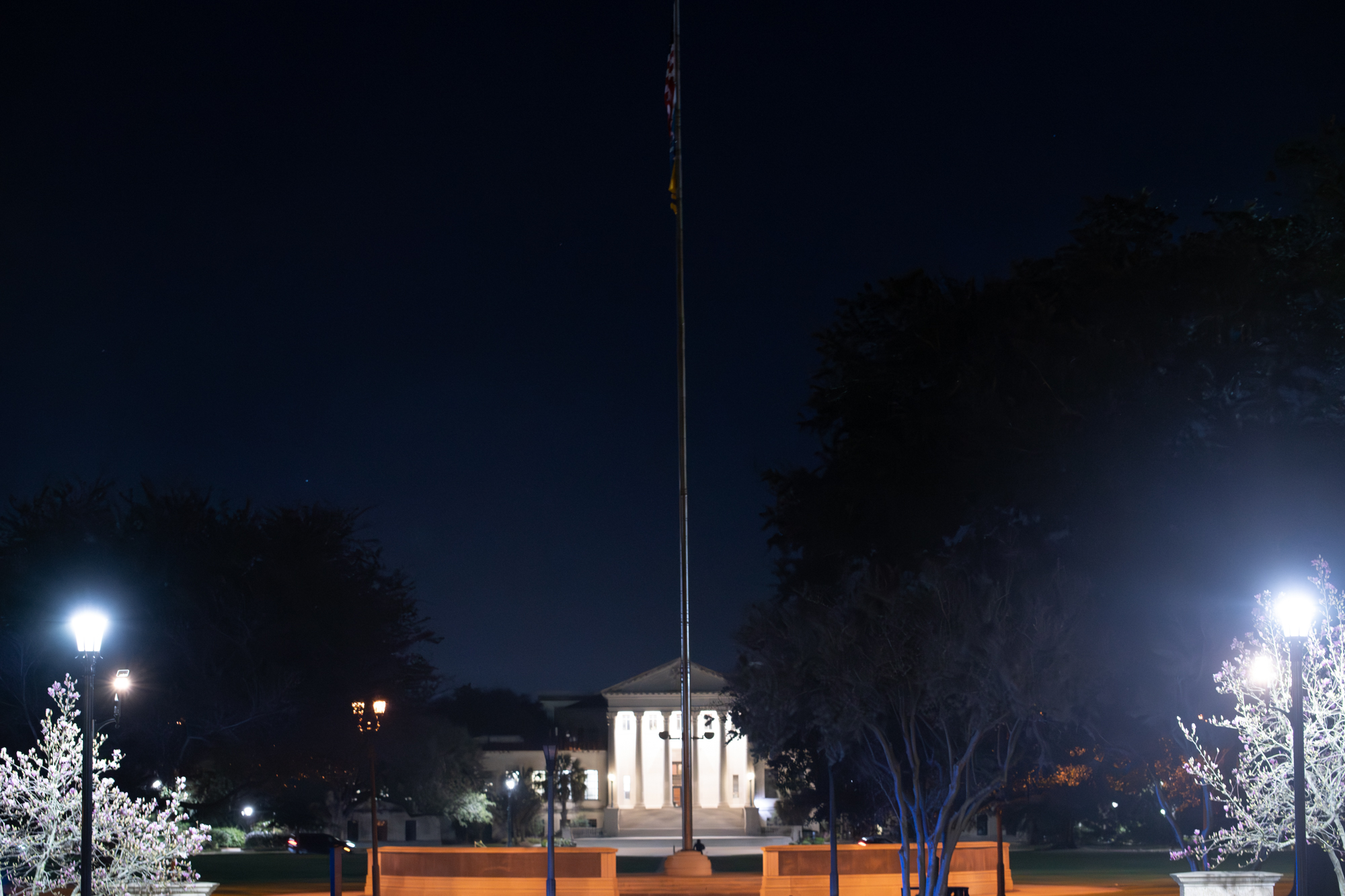 What does LSU's campus look like at night? See photos
