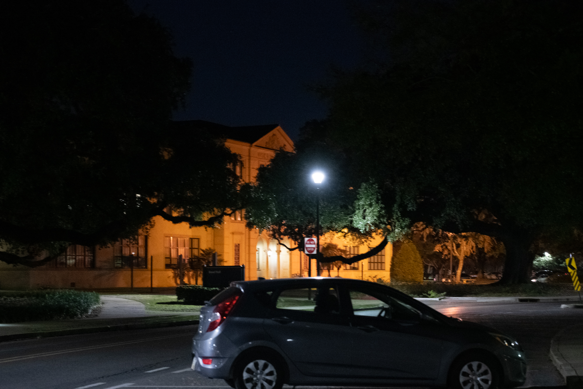 What does LSU's campus look like at night? See photos