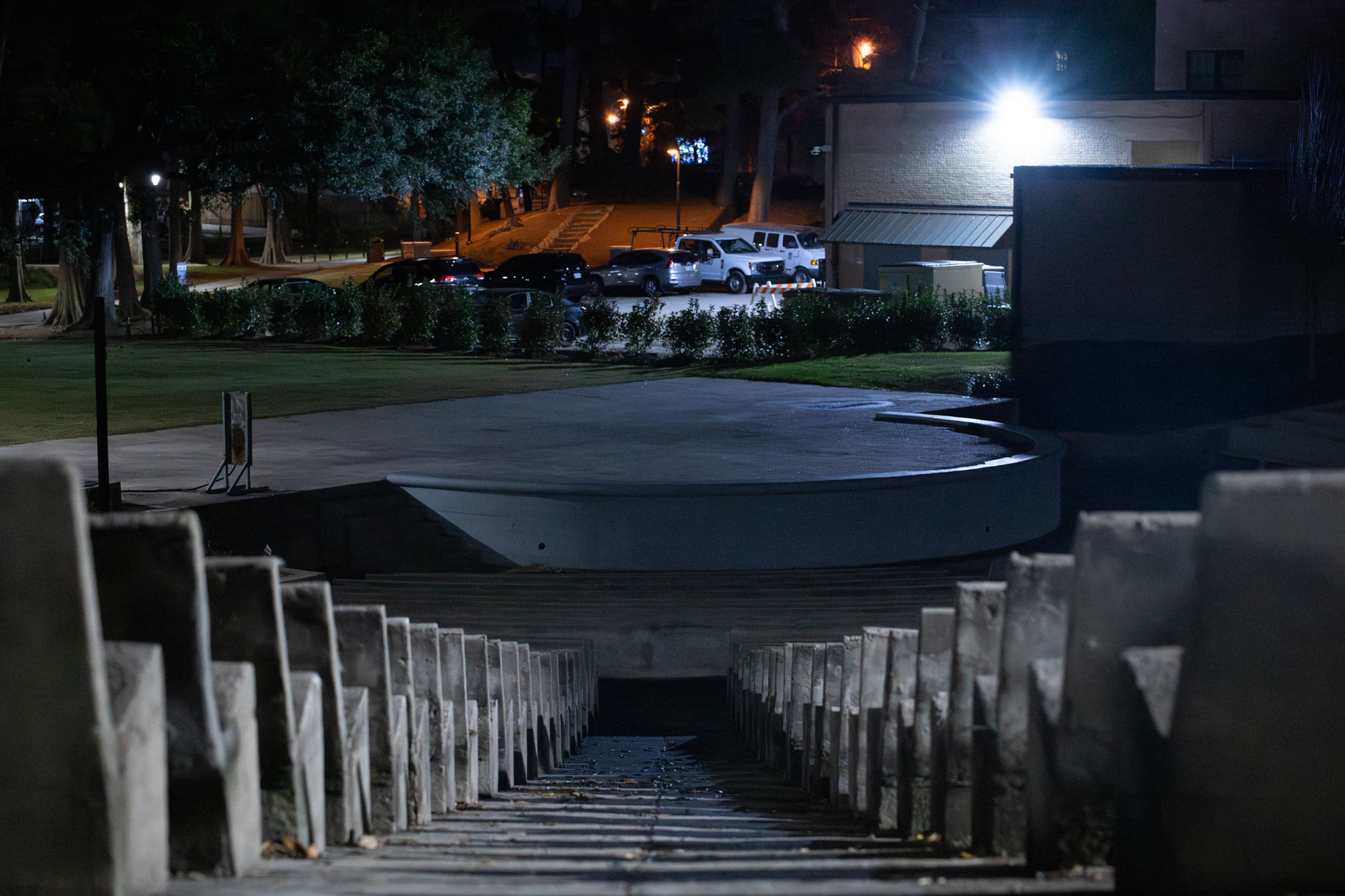 What does LSU's campus look like at night? See photos