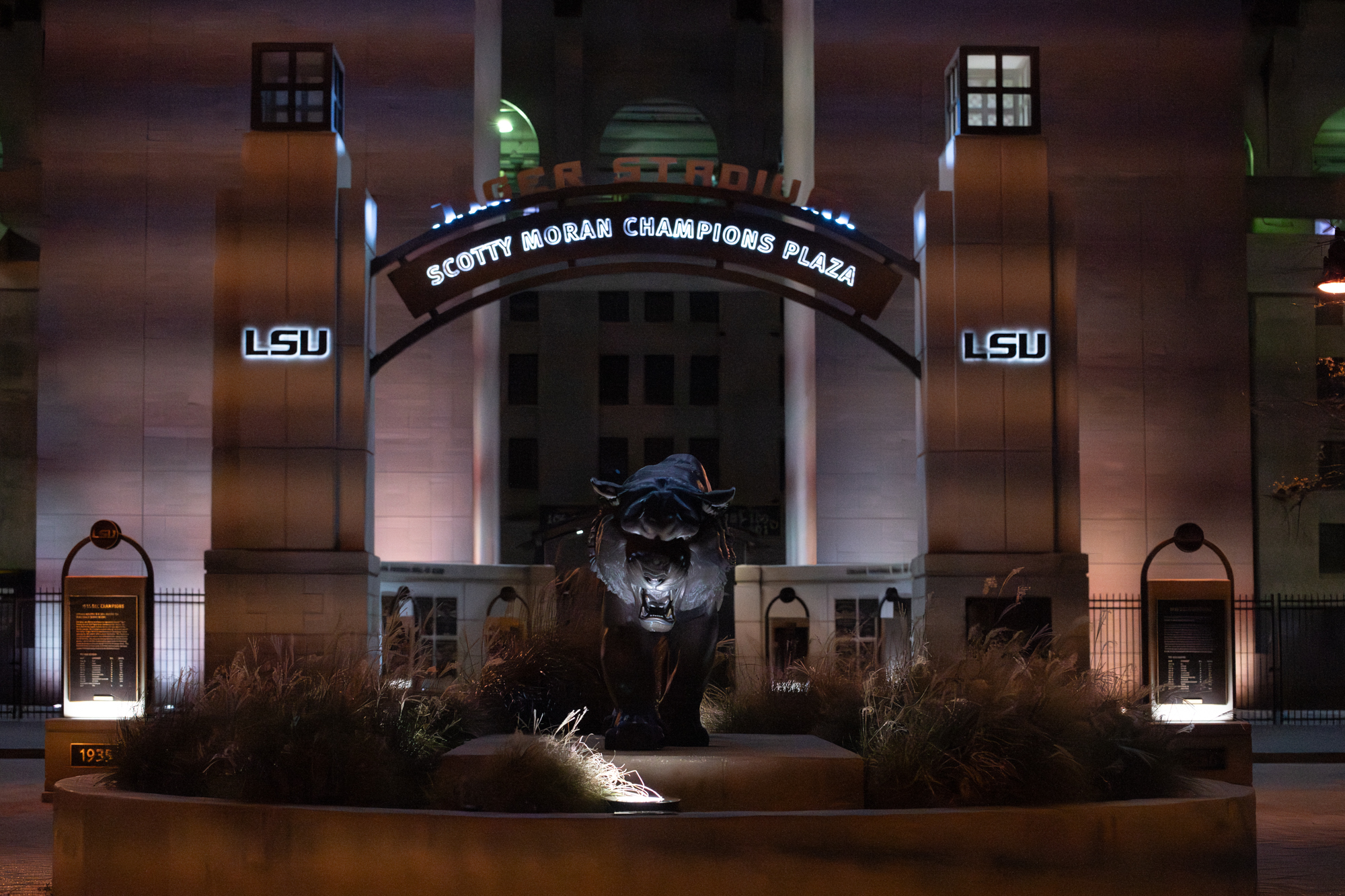What does LSU's campus look like at night? See photos