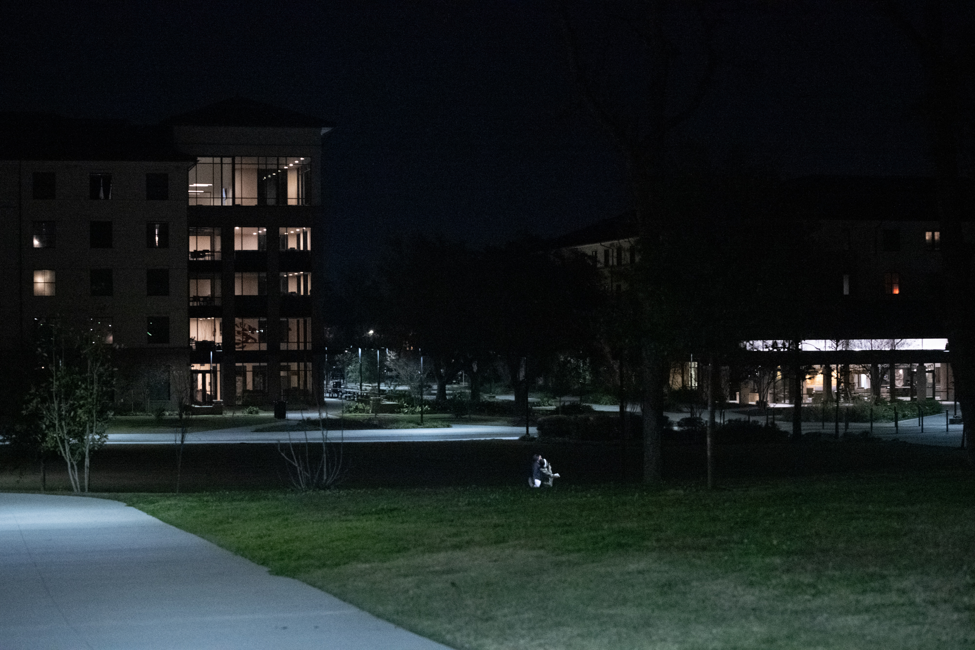 What does LSU's campus look like at night? See photos