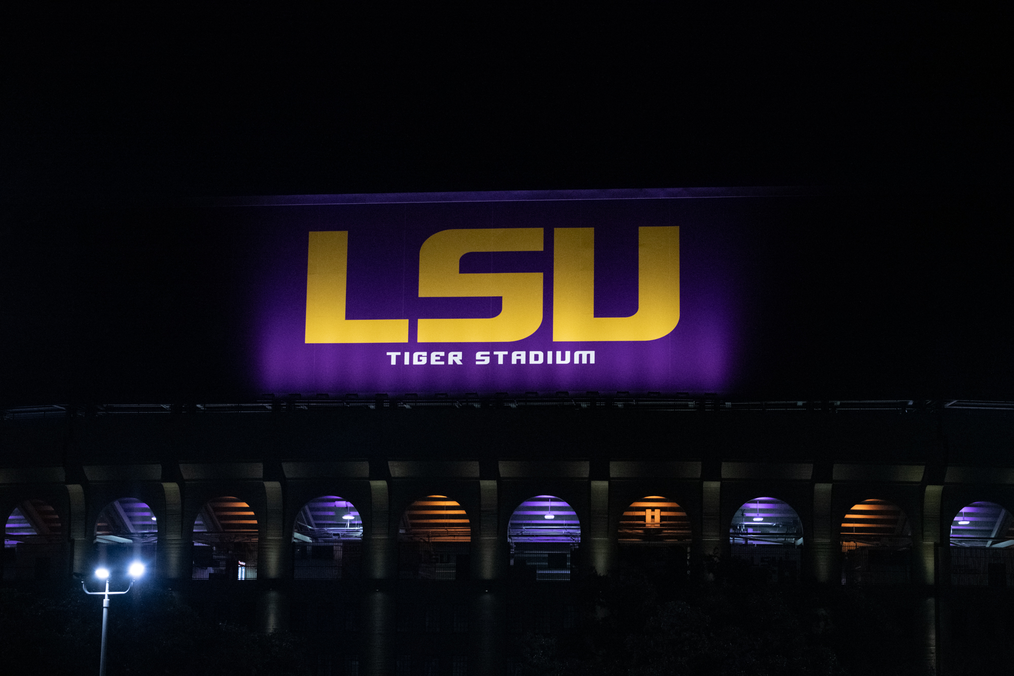 What does LSU's campus look like at night? See photos
