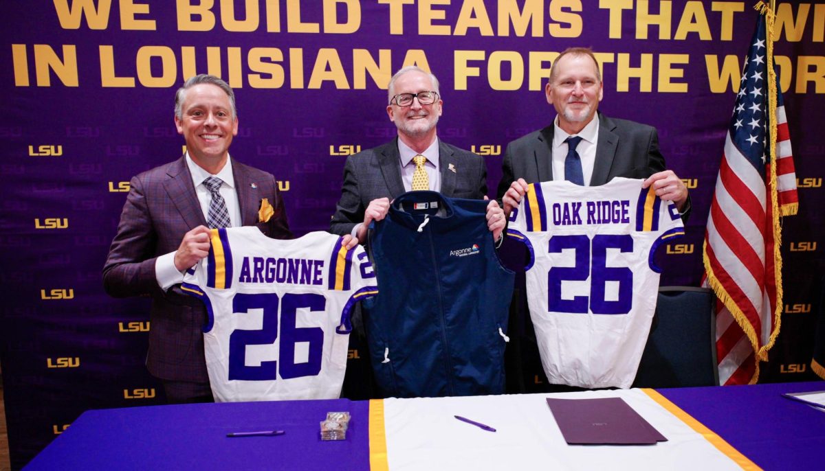 LSU, Argonne and Oak Ridge National Laboratories celebrate research partnership on Jan. 29, 2026