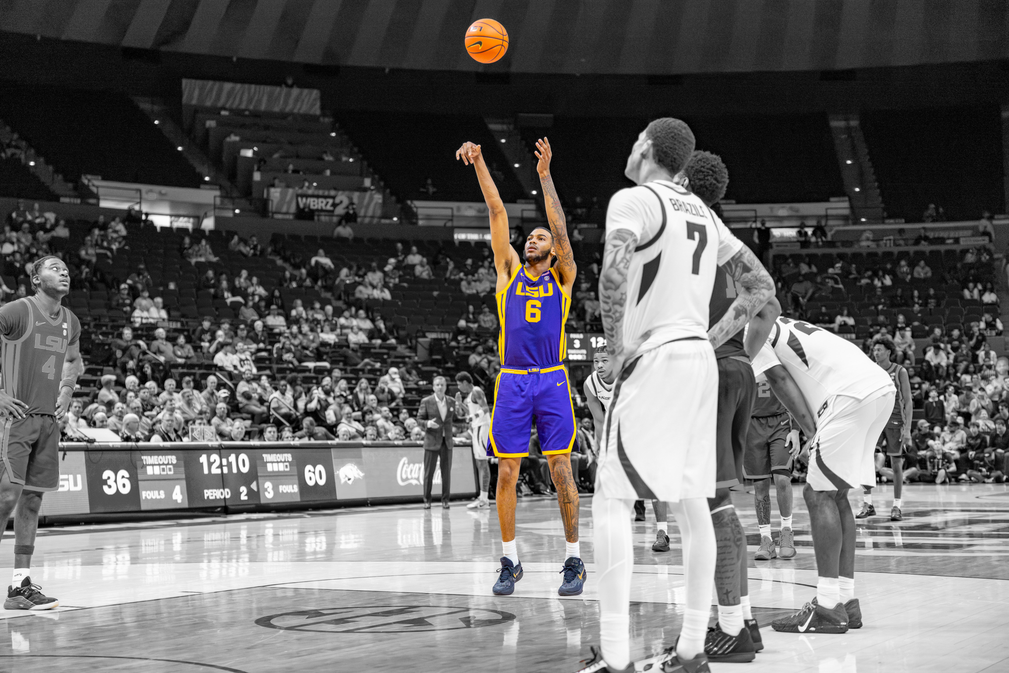PHOTOS: LSU basketball color isolation
