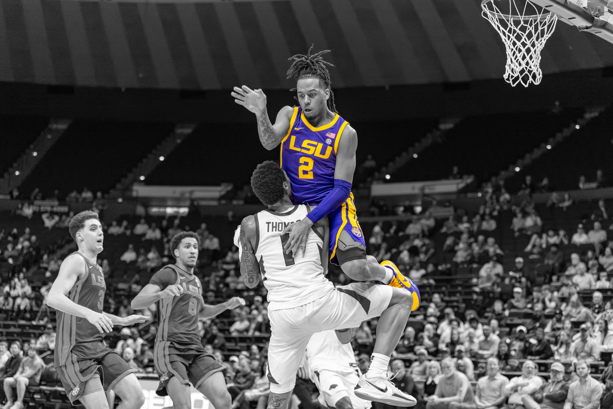PHOTOS: LSU basketball color isolation