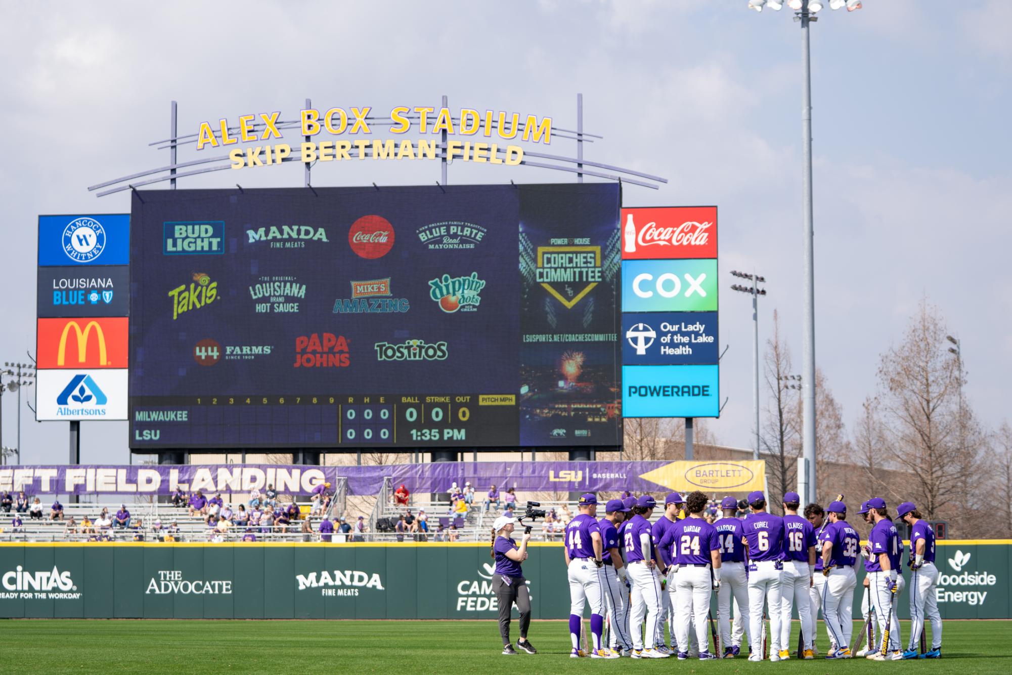 PHOTOS: LSU baseball dominates Milwaukee in home opening series