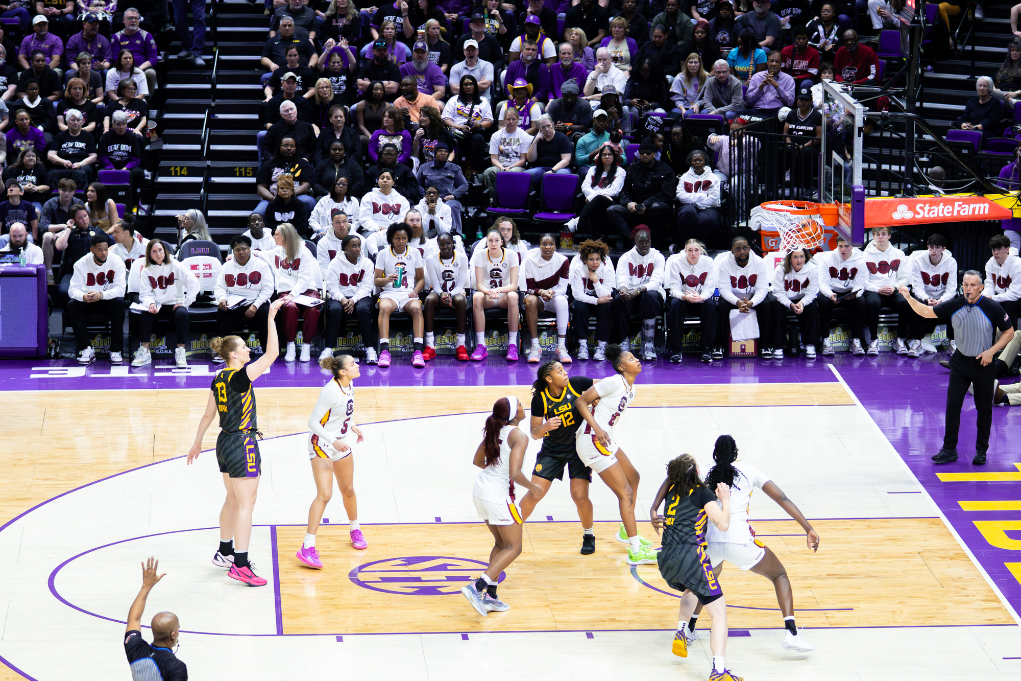 PHOTOS: LSU women's basketball suffers loss to rival South Carolina