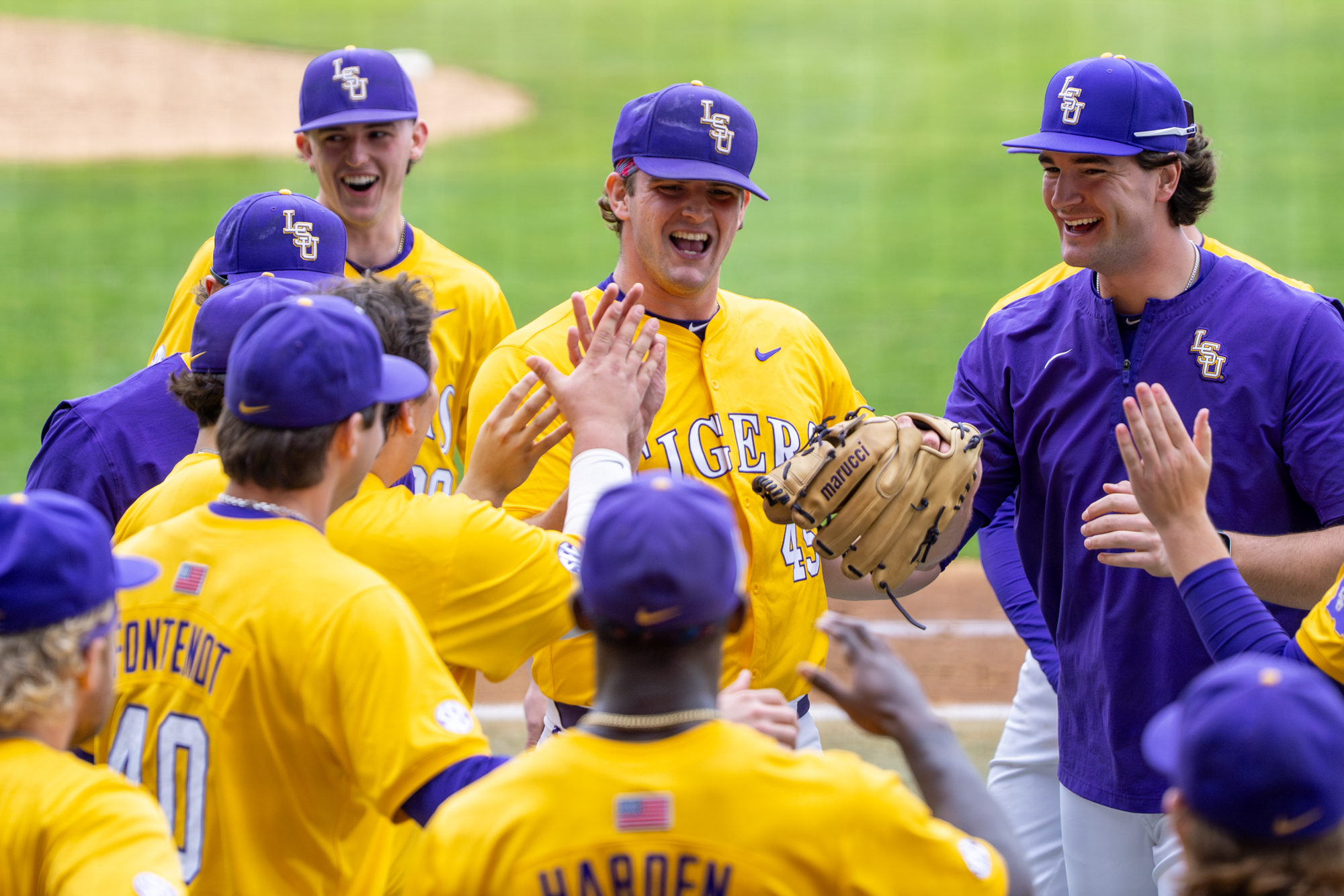PHOTOS: LSU baseball dominates Milwaukee in home opening series